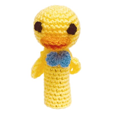 Títere dedo patito amigurumi1