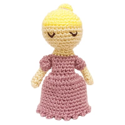 Títere dedo princesa amigurumi1