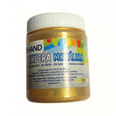 Tempera metálica 140gr color dorado1