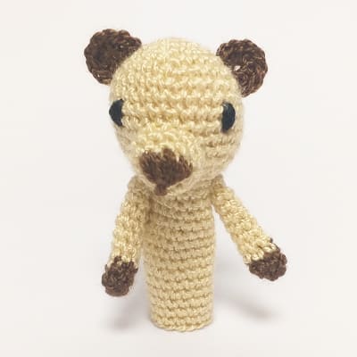 Títere dedo oso amigurumi1