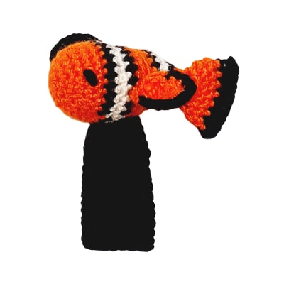 Títere dedo pez payaso amigurumi1
