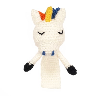 Títere dedo unicornio amigurumi1