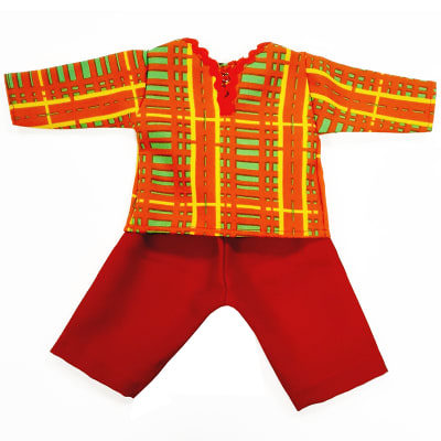 Traje africano niño para muñecos de 38cm