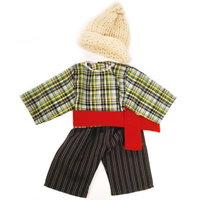 Traje chilote niño para muñecos de 38cm