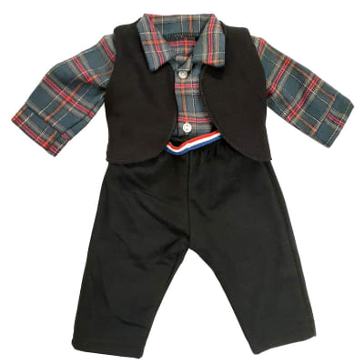 Traje huasito para muñecos de 42cm