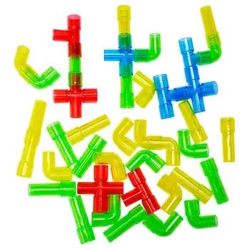 Tubos de Construcción Traslúcidos, 40 pz