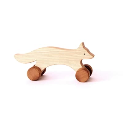 Zorrito corredor de arrastre, serie madera nativa
