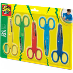 Tijeras zigzag, 5 patrones