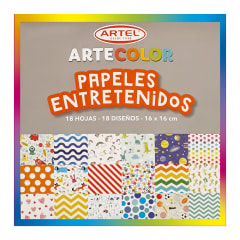 Artel Block papeles entretenidos 16x16cm
