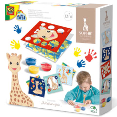 Sophie la girafe - Tarjetas con pintura de dedos