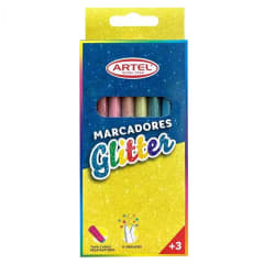 Artel Marcadores glitter 8 lápices