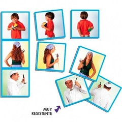 Juego de frente, de lado, de espaldas