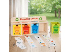 Juego Reciclaje y Clasificación en Madera