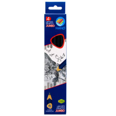 Lápices grafito jumbo triangular, 4u.