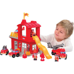 Abrick - Estación de bomberos con accesorios 14pz