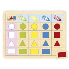 Juego de lógica - Tablero doble entrada