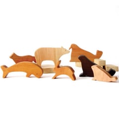 Set ártico 12pz, serie madera nativa