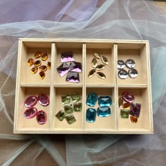 Caja de madera de clasificación Waldorf