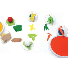 Set 6 sellos gigantes verduras