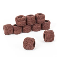 Hilo de bordar perle 10grs café 10 ovillos HC