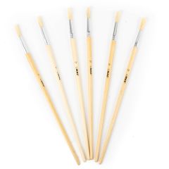 6 Pinceles redondos para óleo n°12 Mae