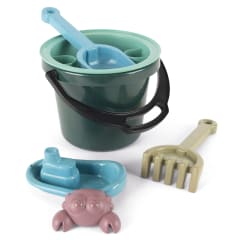 Juguete sustentable Set de playa 6pz en malla de algodón Blue Marine Toys