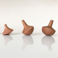 Set 3 pirinolas, línea madera nativa