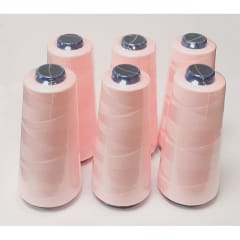 Hilo de coser rosado, 6 unidades