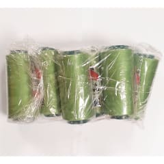 Hilo de coser verde, 6 unidades