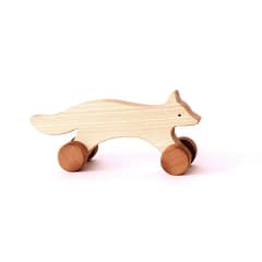 Zorrito corredor de arrastre, serie madera nativa