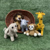 Set 5 animalitos de la selva amigurumi