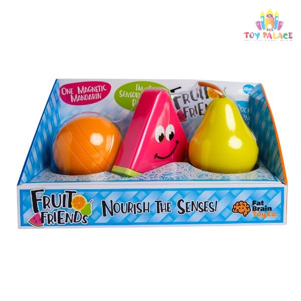Fruit Friends Set Sensorial Apilable y Sonajero | Nuevo - Lúdiko