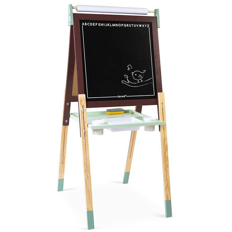 Pizarra Infantil De Madera Janod Doble Cara - Pizarra Blanca Magnética Pizarra De Tiza, Ajustable En Altura, Con 13 Accesorios Pizarra Infantil De Madera Janod Doble Cara - Pizarra Blanca Magnética Pizarra De Tiza, Ajustable En Altura, Con 13 Accesorios