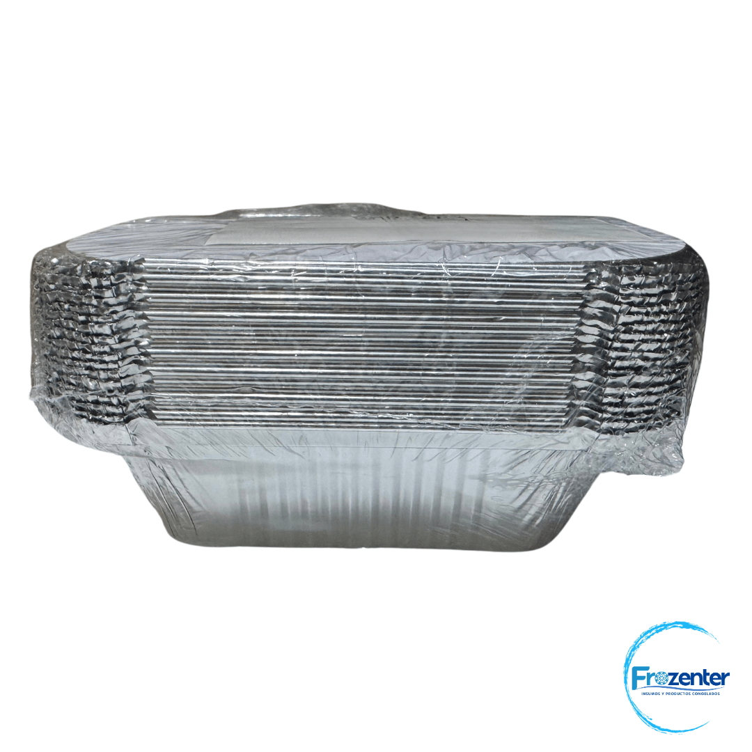 Envase aluminio C-10 con tapa cartón 20und.1