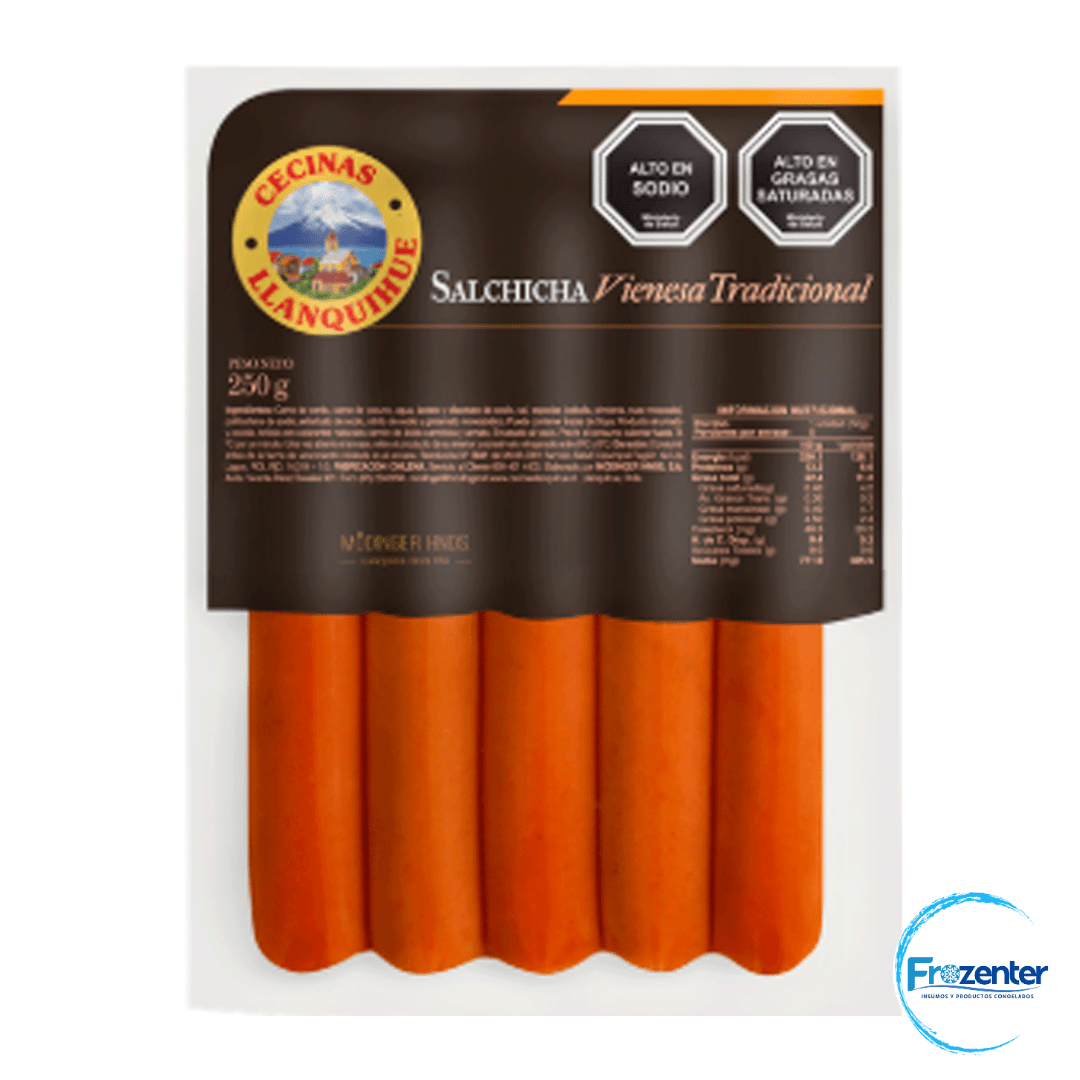 Salchichas 5 und 250 grs Llanquihue1