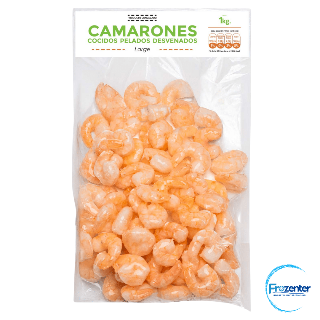 Camarón Largo Cocido Pelado Desvenado 1 kg1