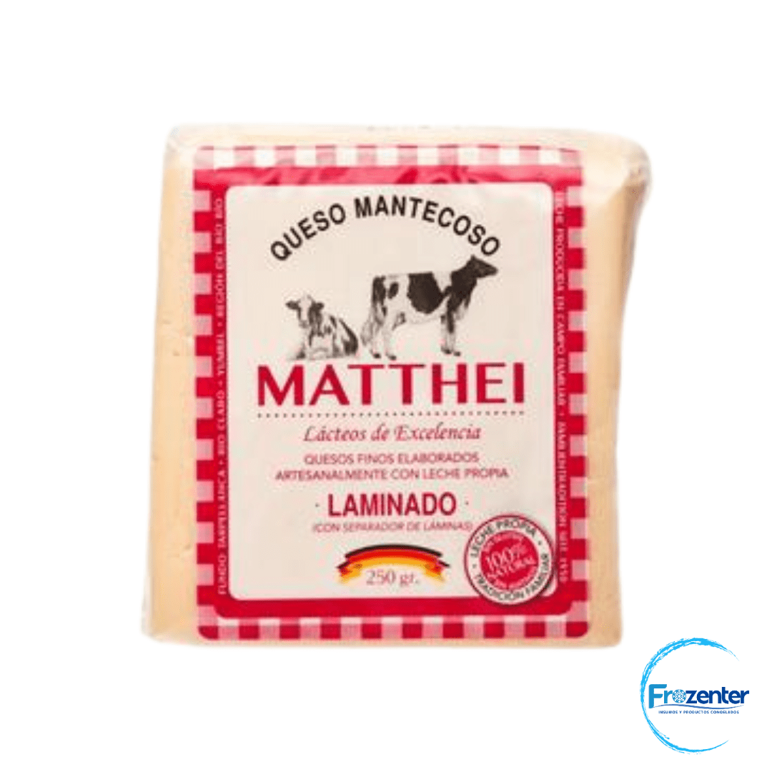 Queso mantecoso laminado 500gr Matthei1