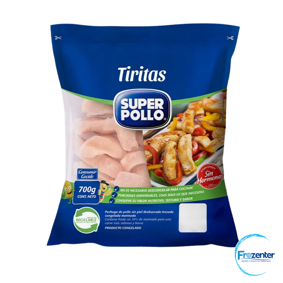 Tiritas de pollo 700g Super Pollo1