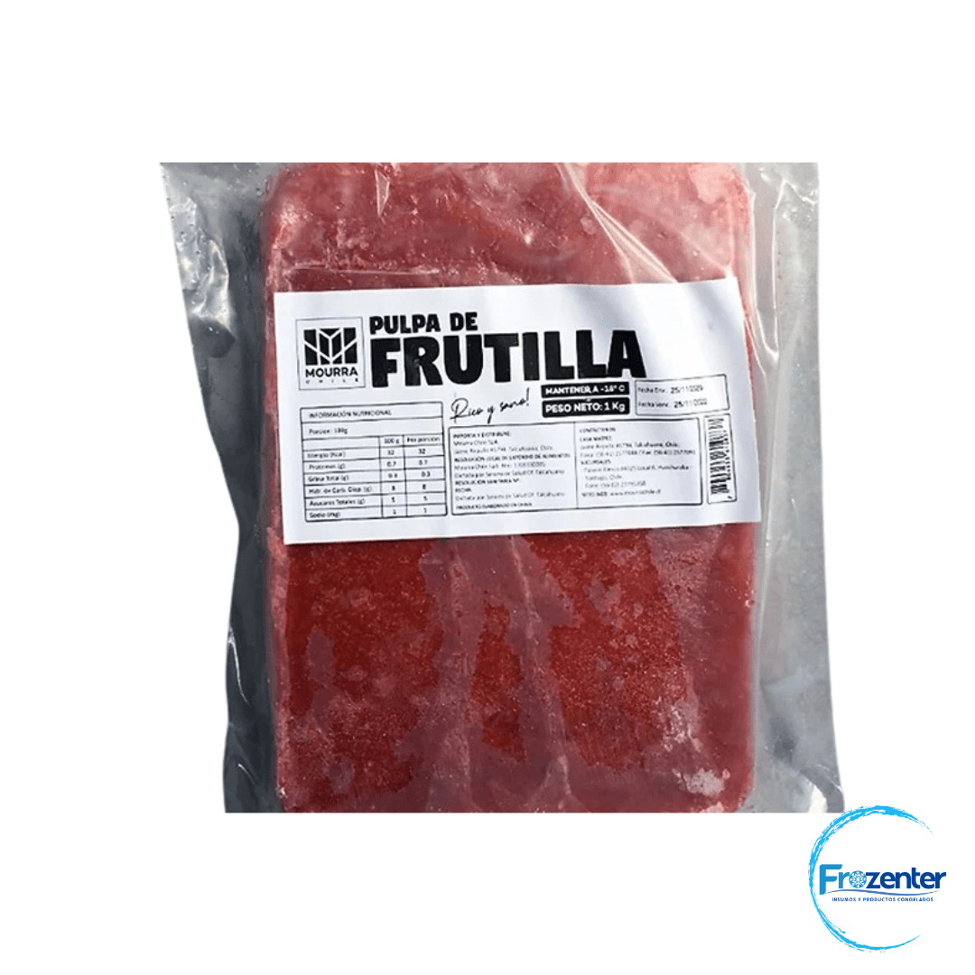 Pulpa frutilla congelado 1Kg 1