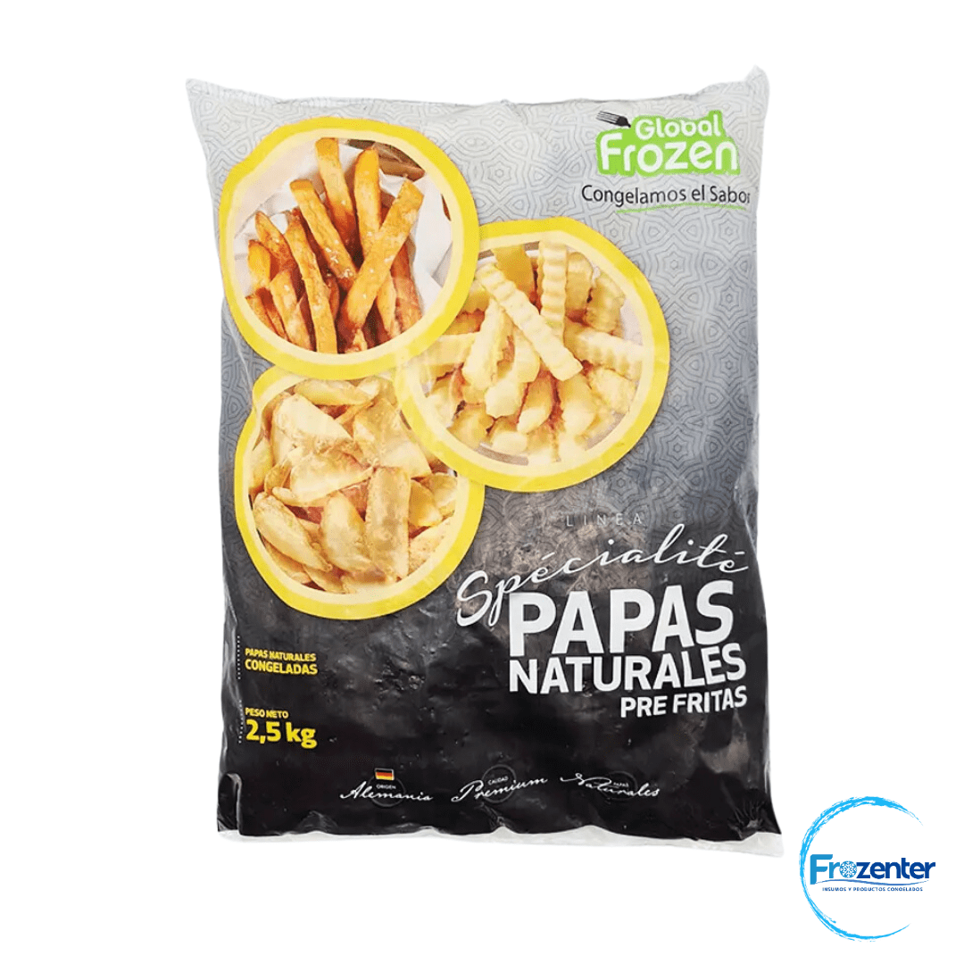 Papas pre-fritas wedges gajos 2,5Kg1