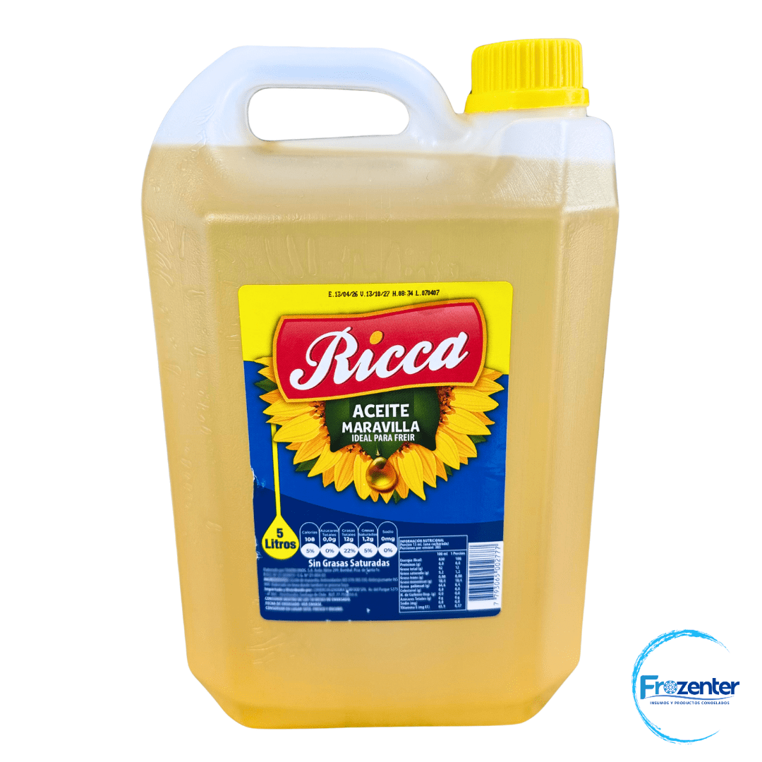 Aceite Maravilla Bidón 5 lts Ricca1