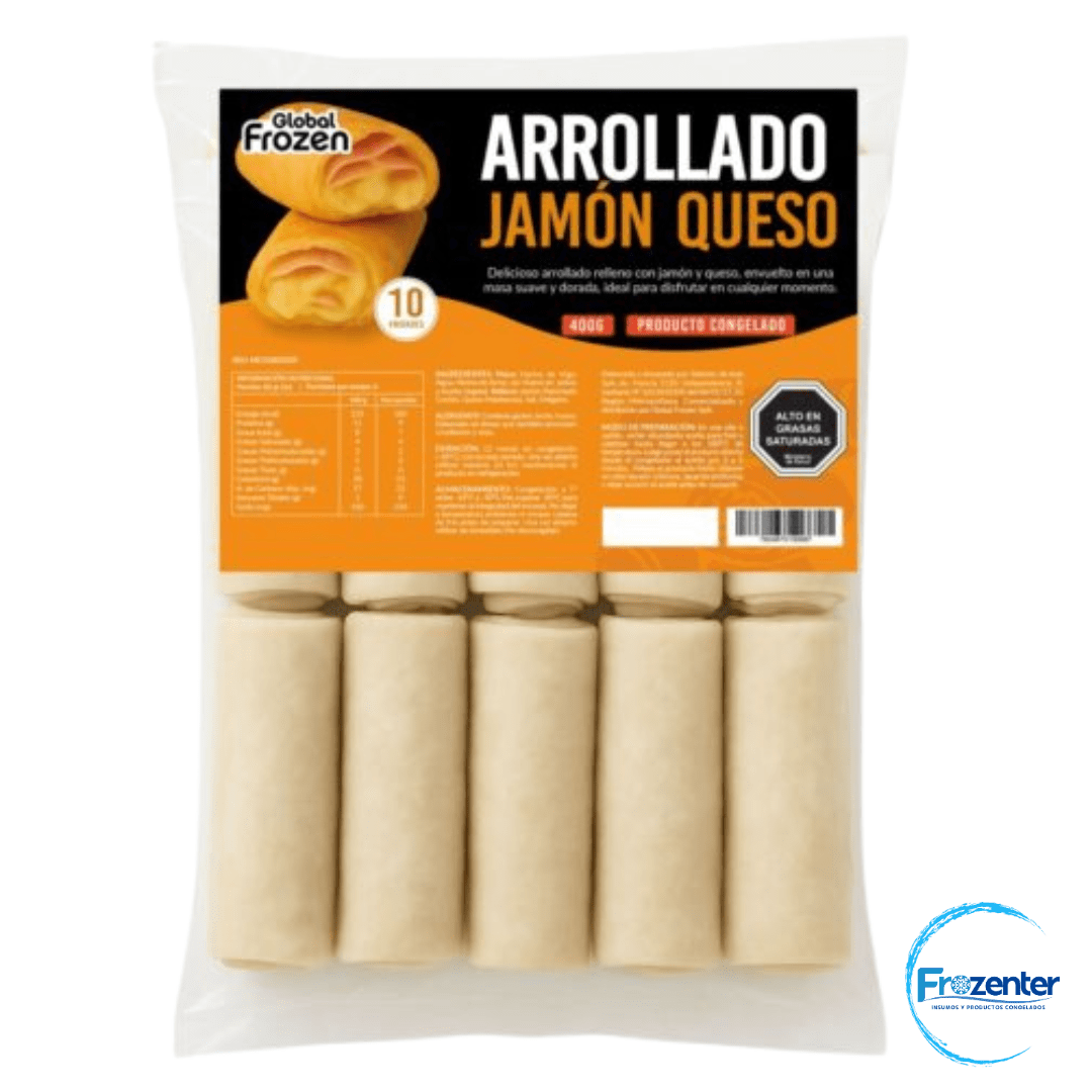 Arrollado Jamón Queso 400 grs 10 und. GF1