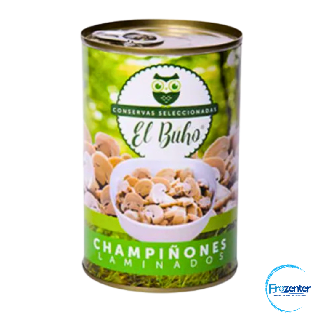 Champiñón Laminado Tarro 400 grs El Buho1