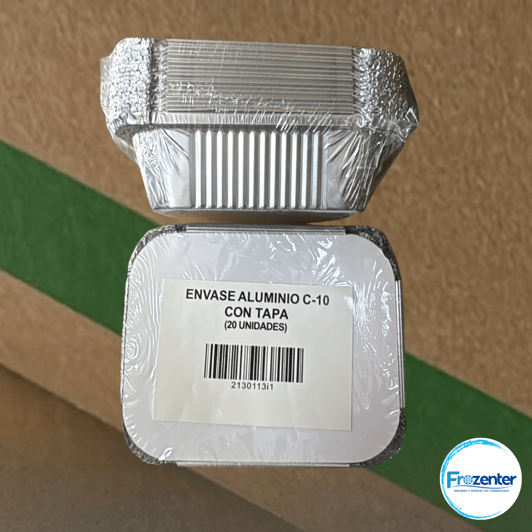 (Caja x 30Pack) Envase aluminio C-10 c/tapa x20und1