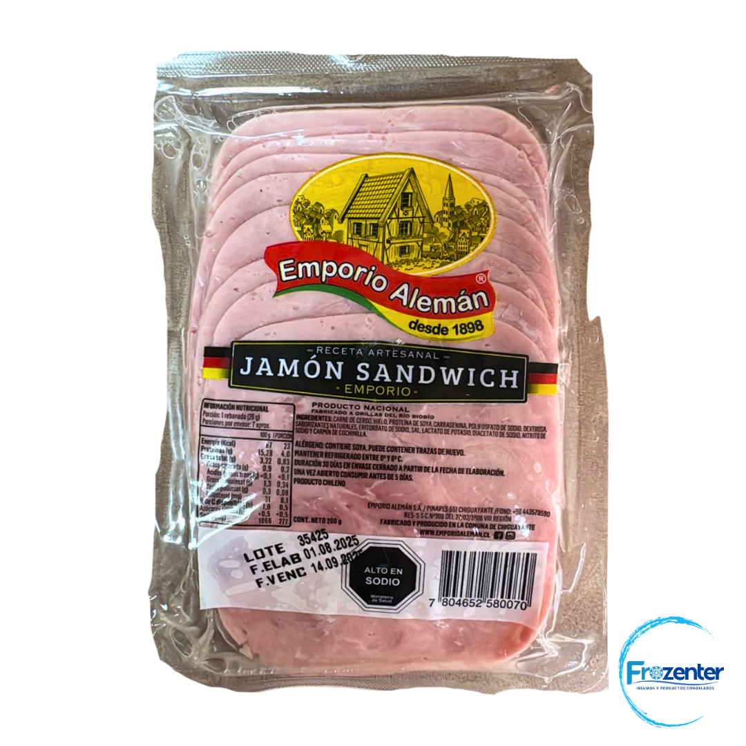 Jamón Sandiwch 200grs Emporio Alemán1