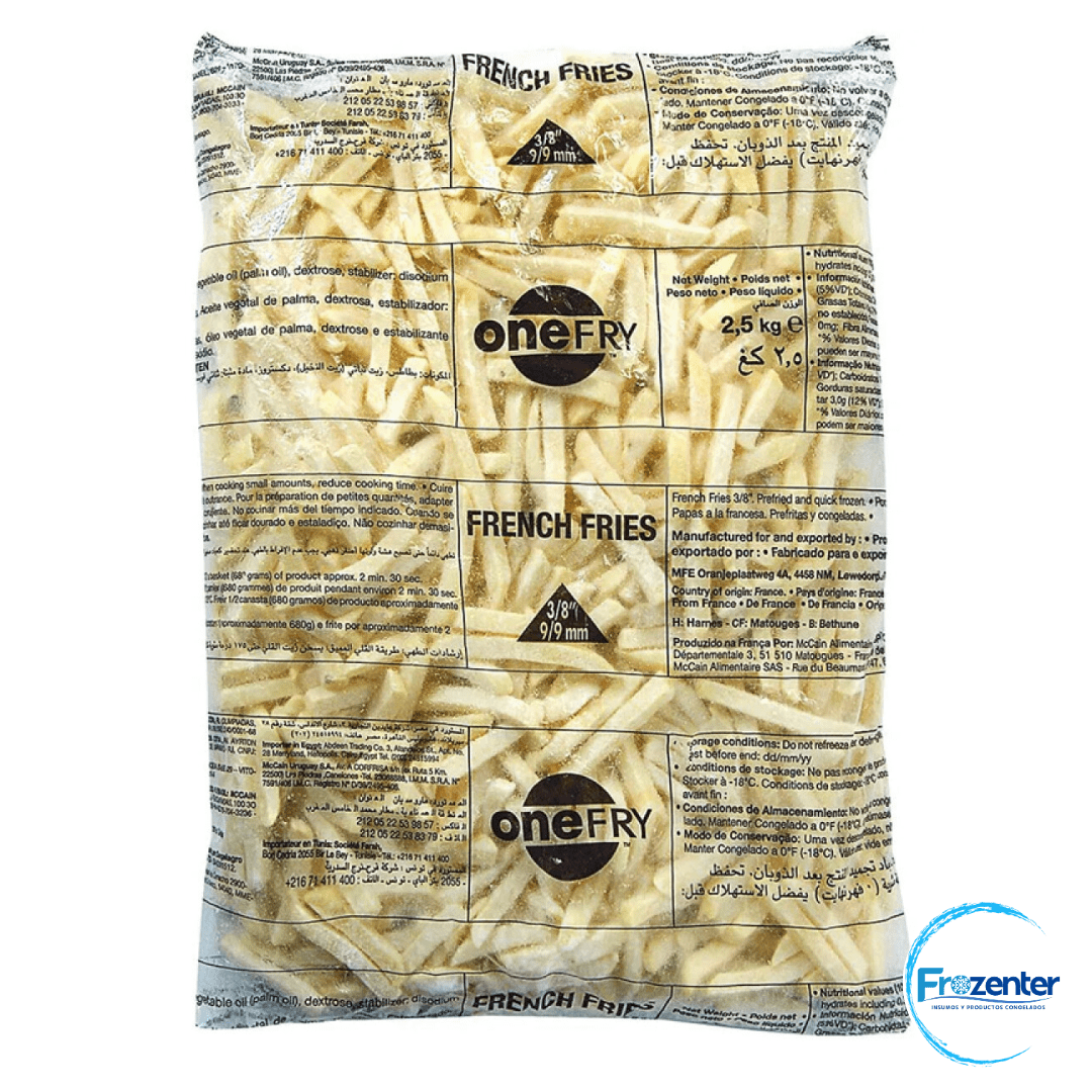 Papas Prefritas 9mm 2.5kg One Fry1