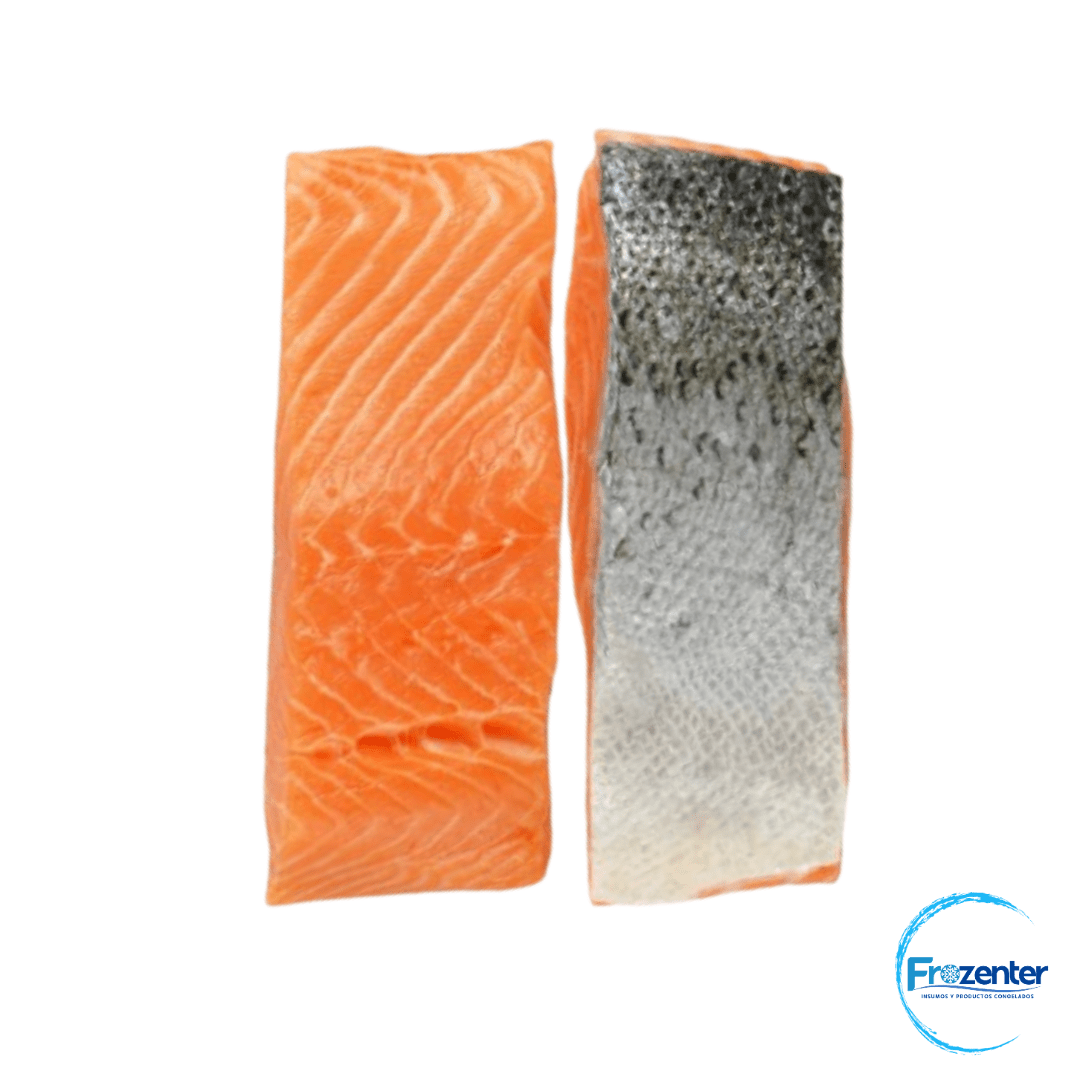 Salmon Porción Con Piel 180-220 grs Salmo Salar iqf1