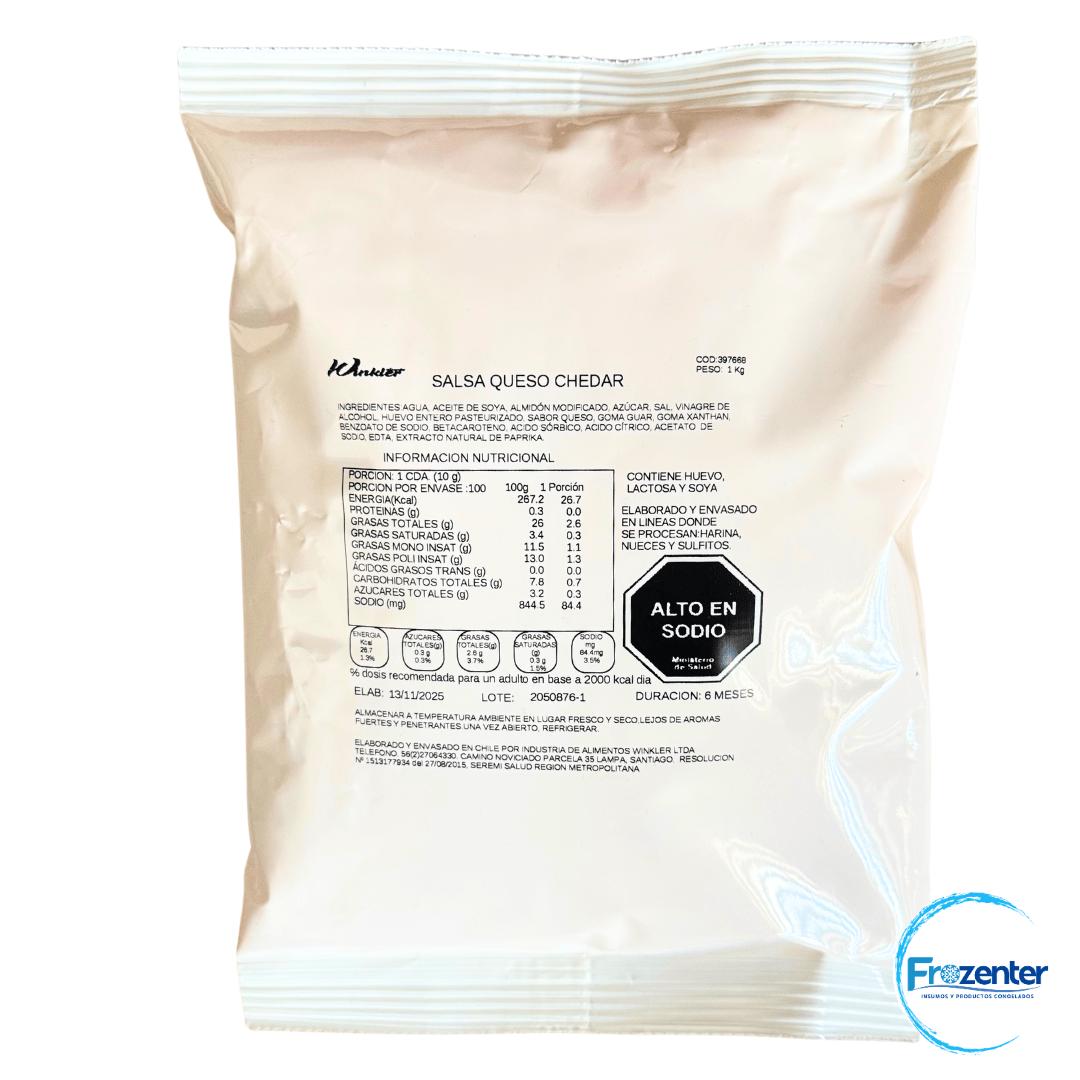 Salsa queso cheddar 1 kg Winkler1