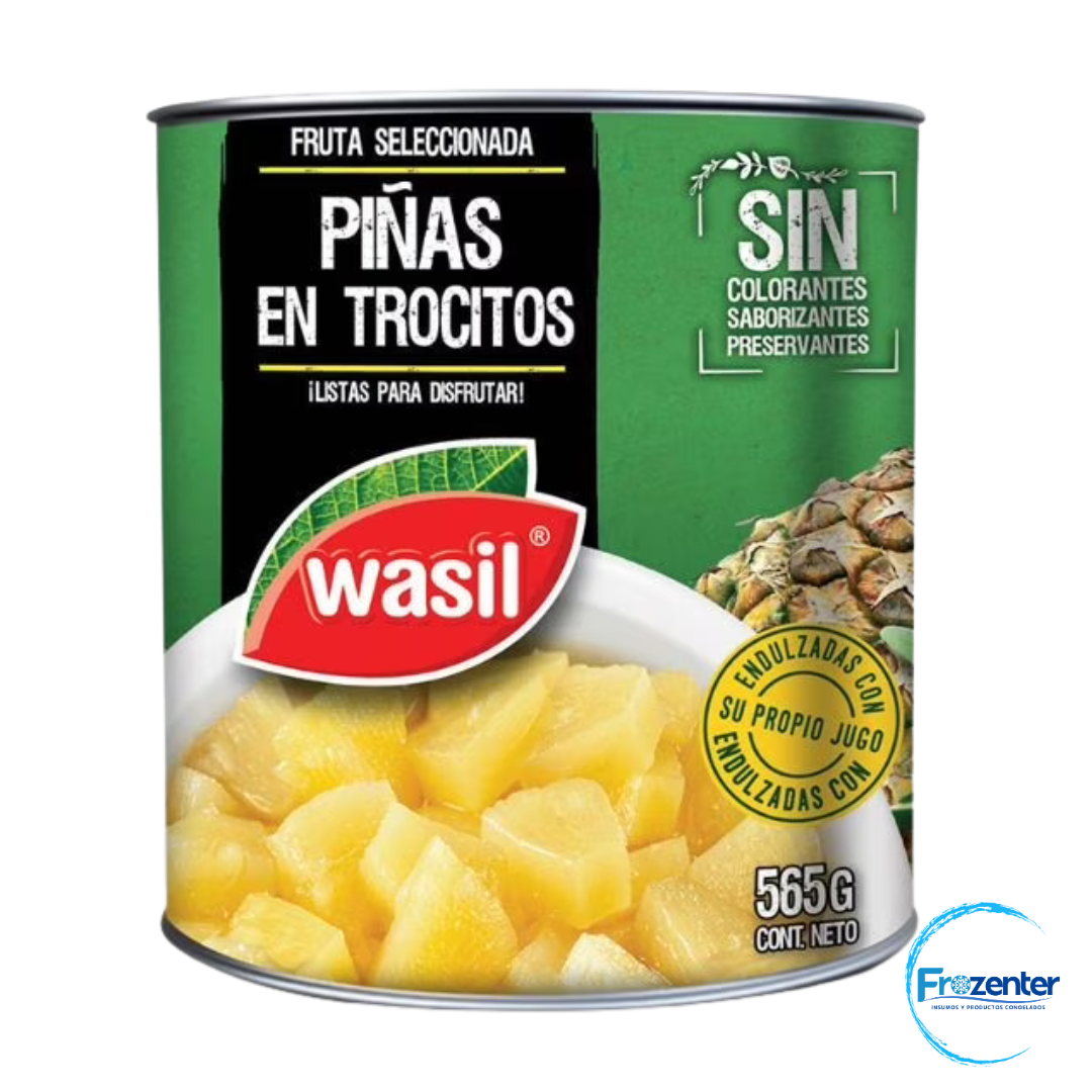 Tarro Piña Cubitos 565 grs Wasil1