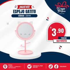 ESPEJO GATITO CORAZON